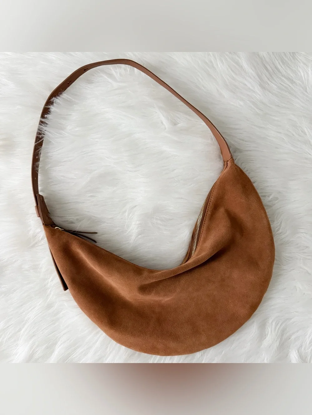 NWOT - LOFT Suede Hobo Bag